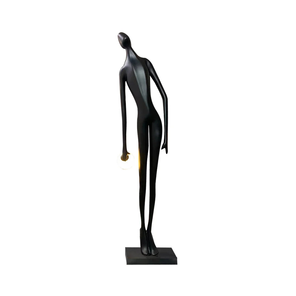 Arte Diseño Estatua Humana Lámpara de Pie
