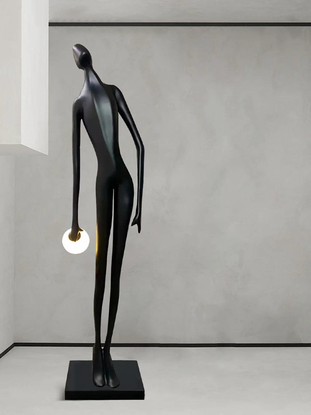 Arte Diseño Estatua Humana Lámpara de Pie