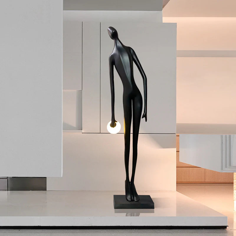 Arte Diseño Estatua Humana Lámpara de Pie