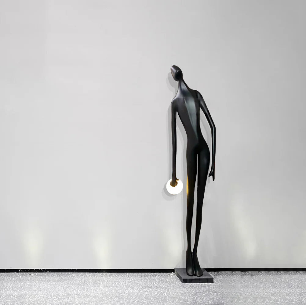 Arte Diseño Estatua Humana Lámpara de Pie