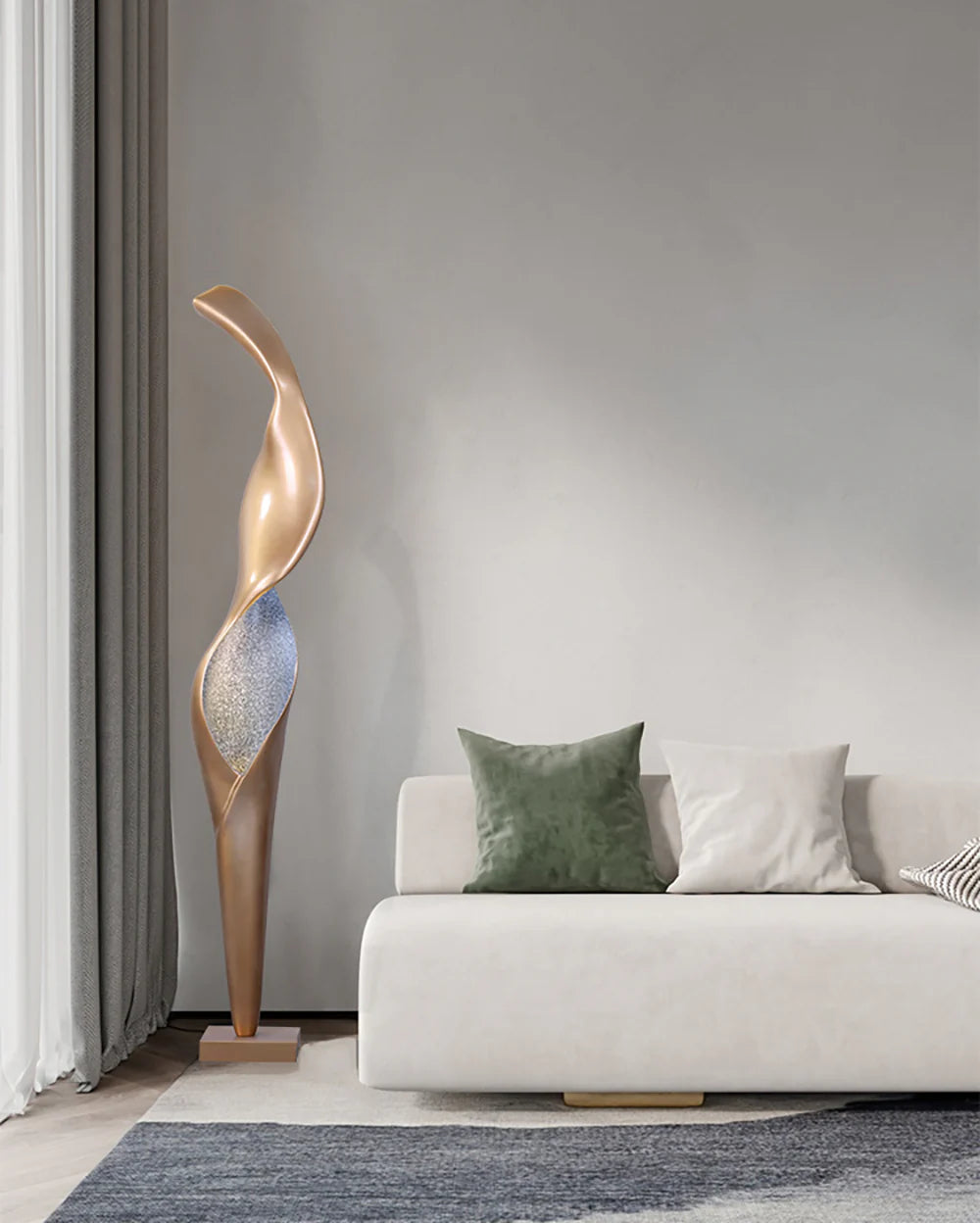 Lámpara de pie de escultura Art Torch