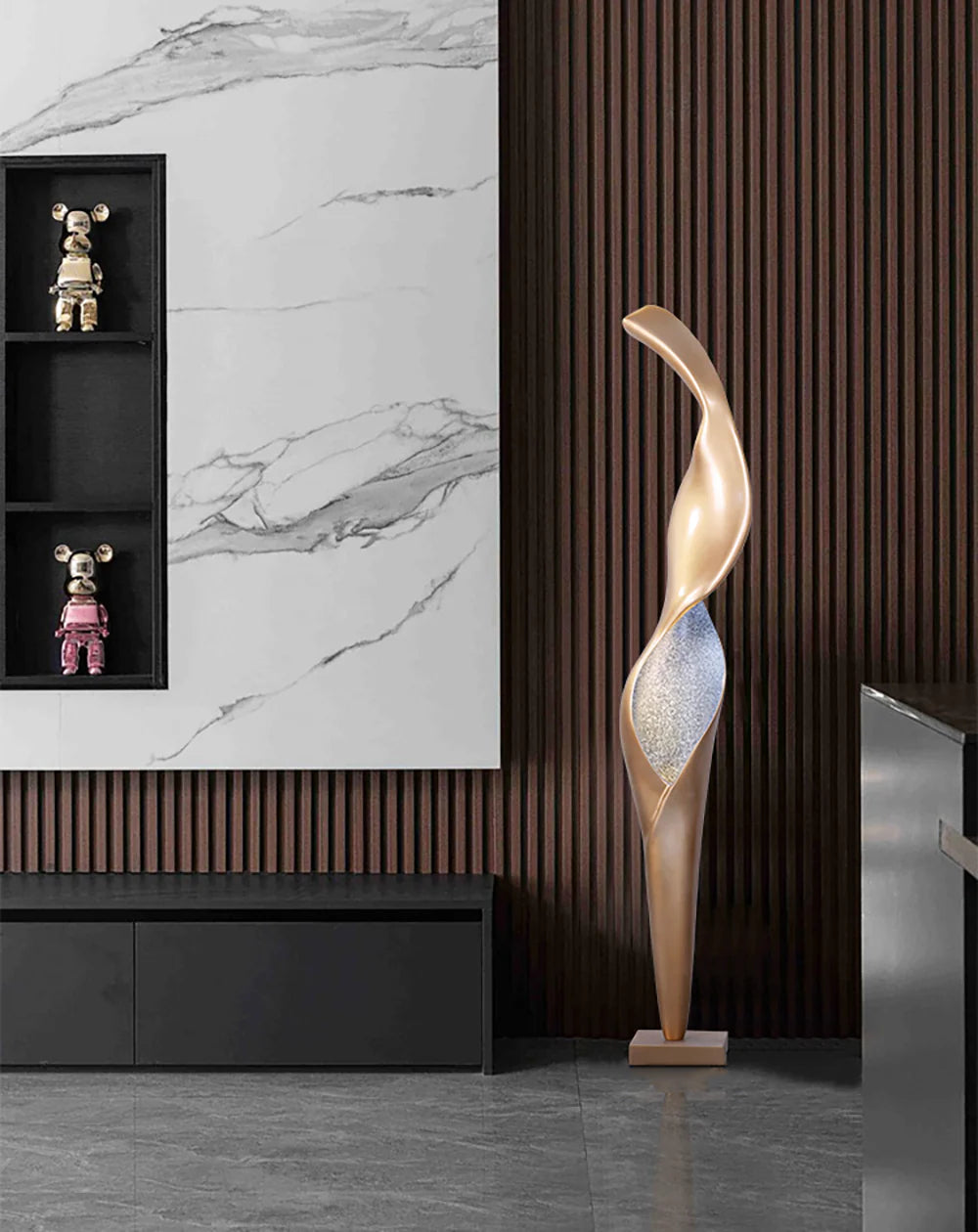 Lámpara de pie de escultura Art Torch