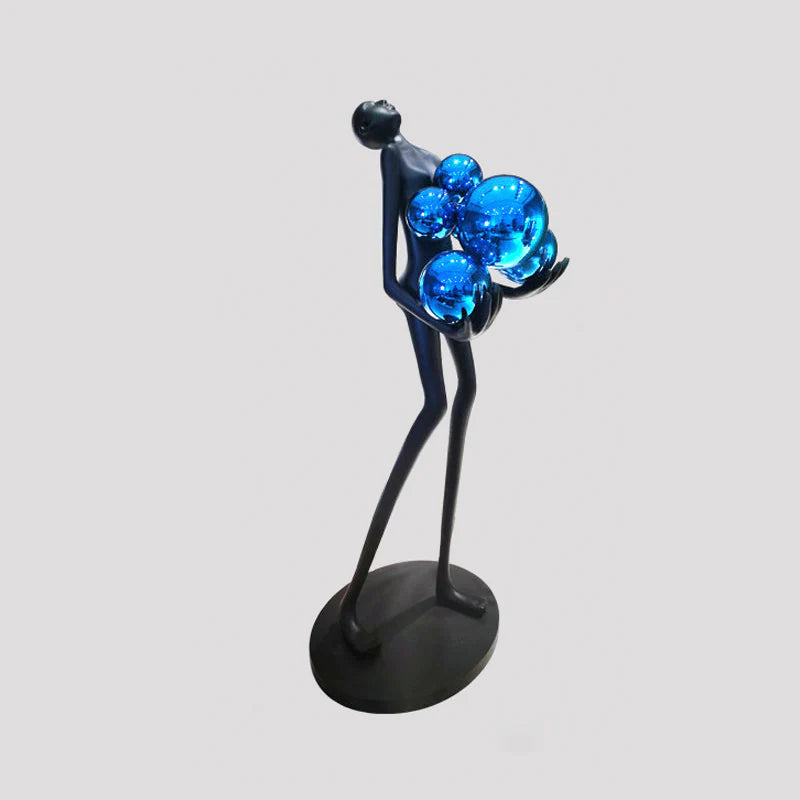 Lámpara de pie decorativa artística