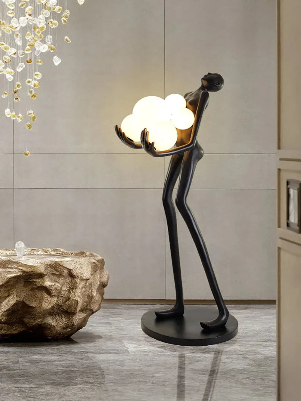 Lámpara de pie decorativa artística