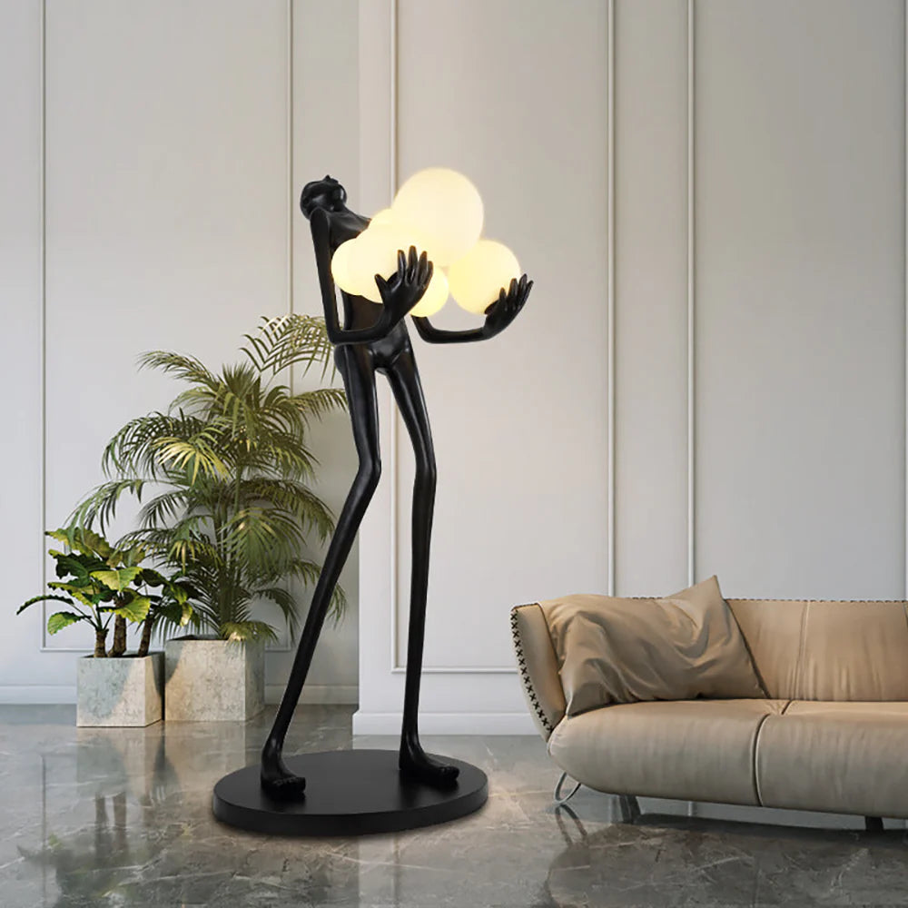 Lámpara de pie decorativa artística