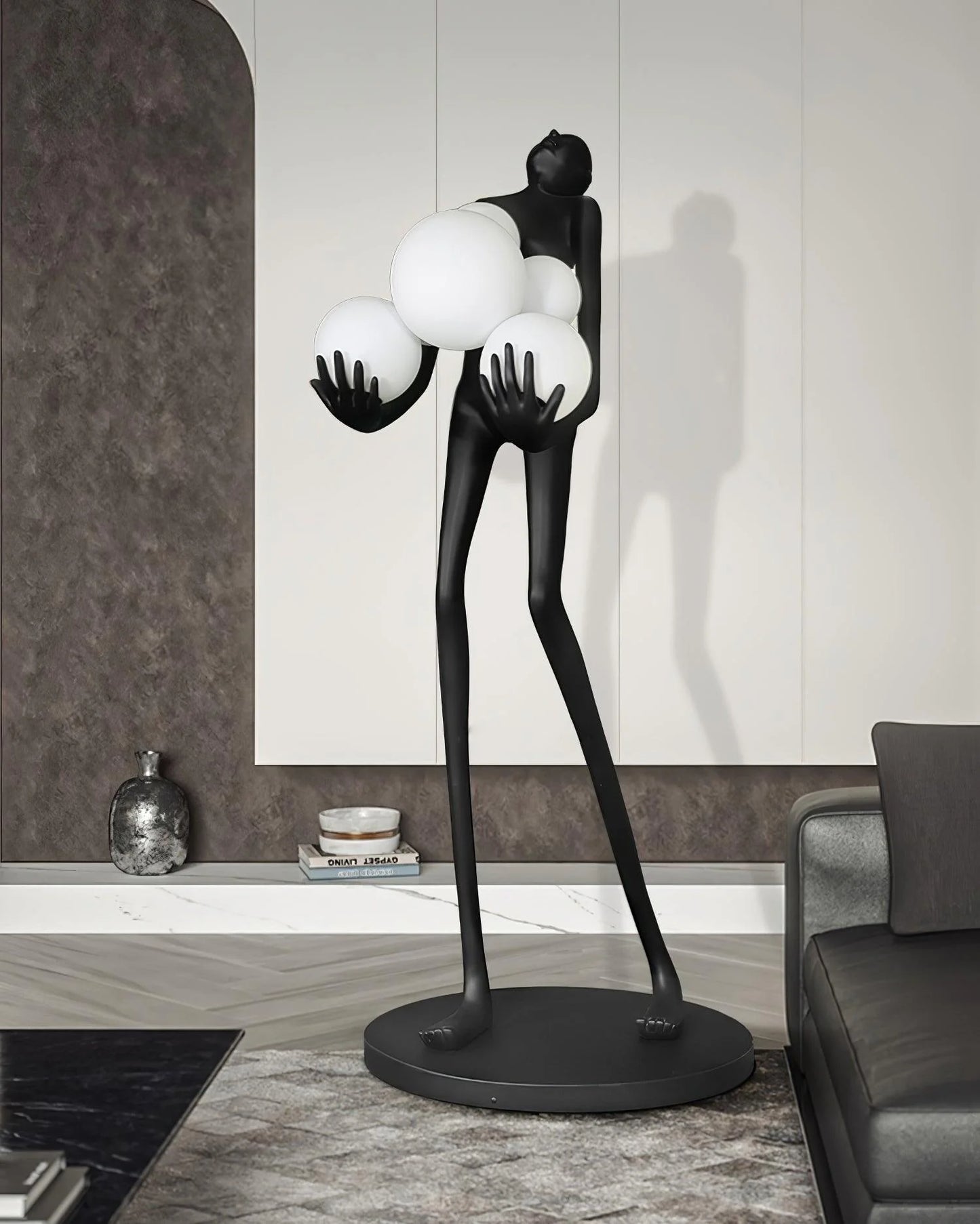 Lámpara de pie decorativa artística