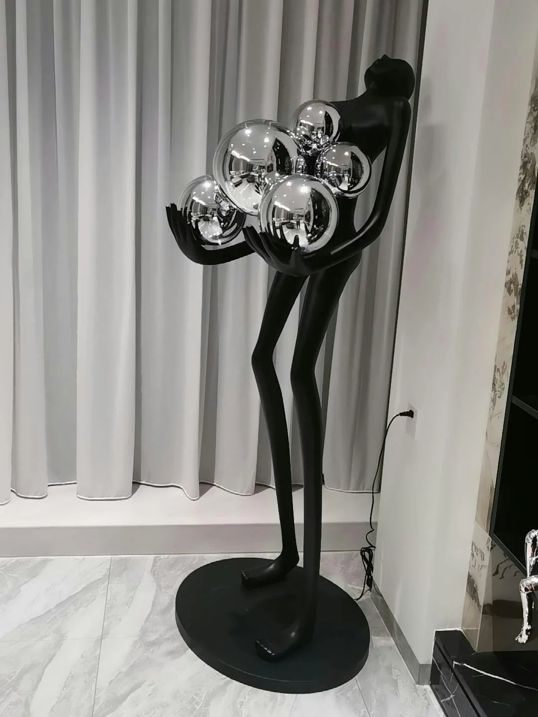 Lámpara de pie decorativa artística