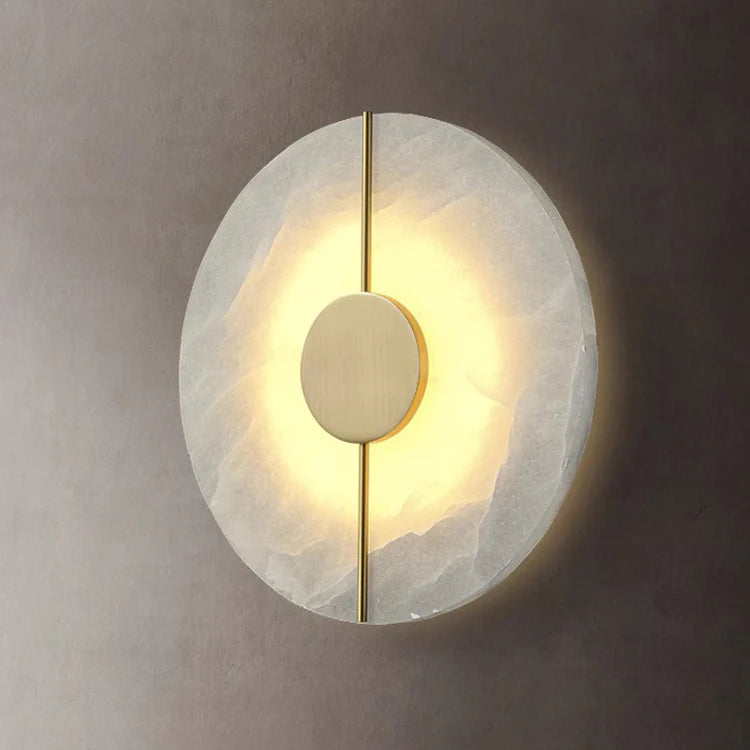 Lámpara de pared de alabastro sencilla y artística