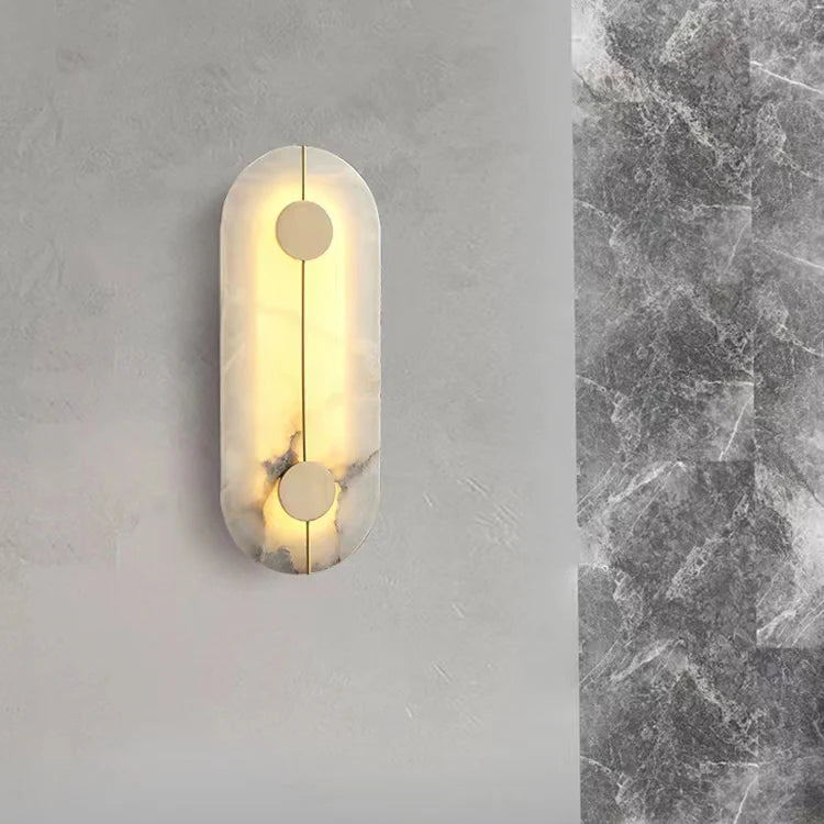 Lámpara de pared de alabastro sencilla y artística