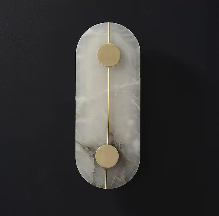Lámpara de pared de alabastro sencilla y artística