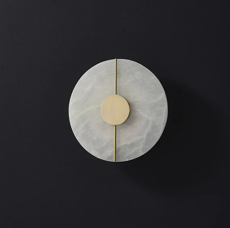 Lámpara de pared de alabastro sencilla y artística