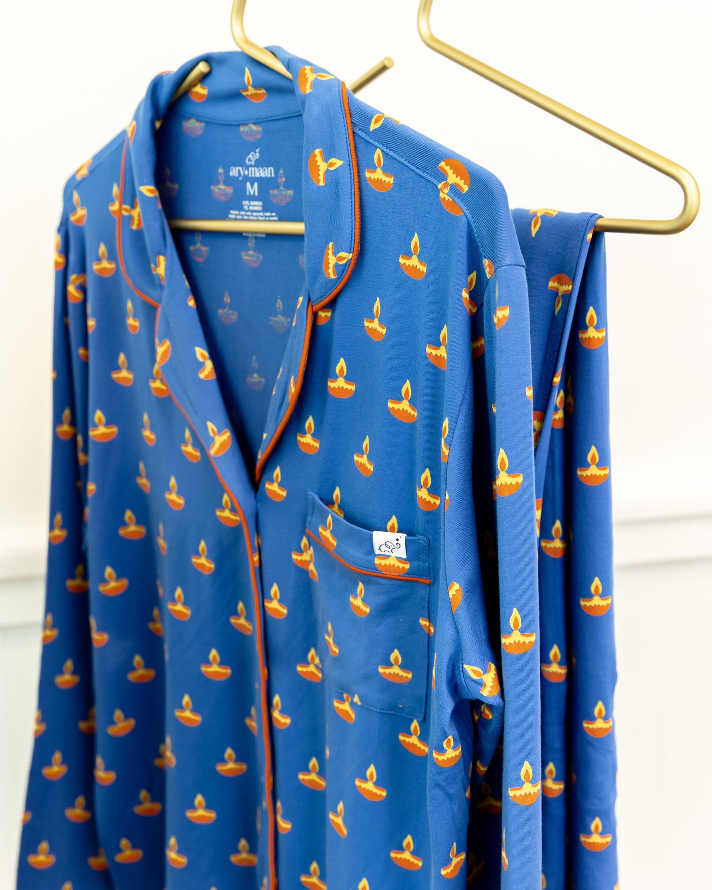 Blue Diya Adult Pajama Set