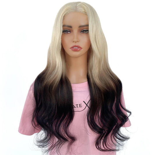 Peluca de Cierre Aurora Glueless 5x5 HD Lace, Teñida Profesionalemente, 100% Cabello Humano