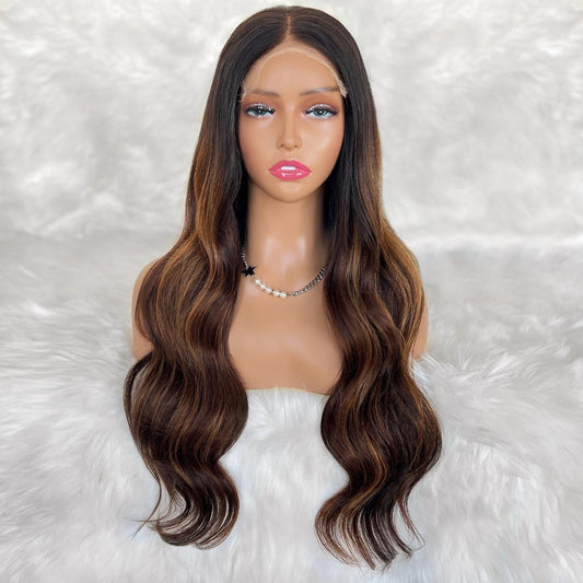 Peluca de cierre Ava Glueless 5x5 HD Lace, cabello humano 100% teñido profesionalmente