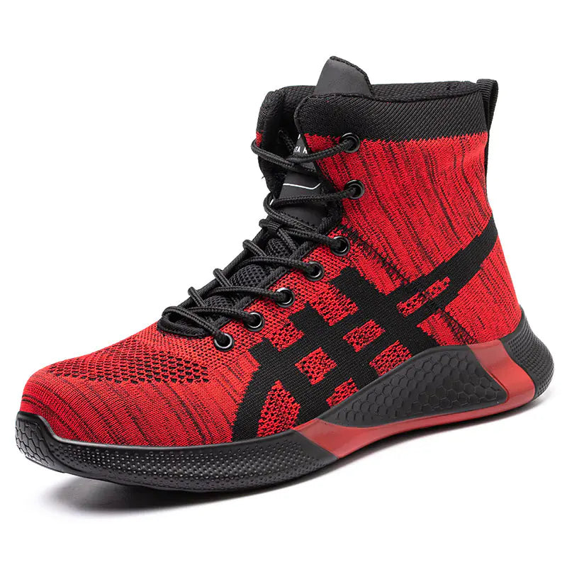 Men's Winter Plush Safety Work Boots - Warm & Breathable