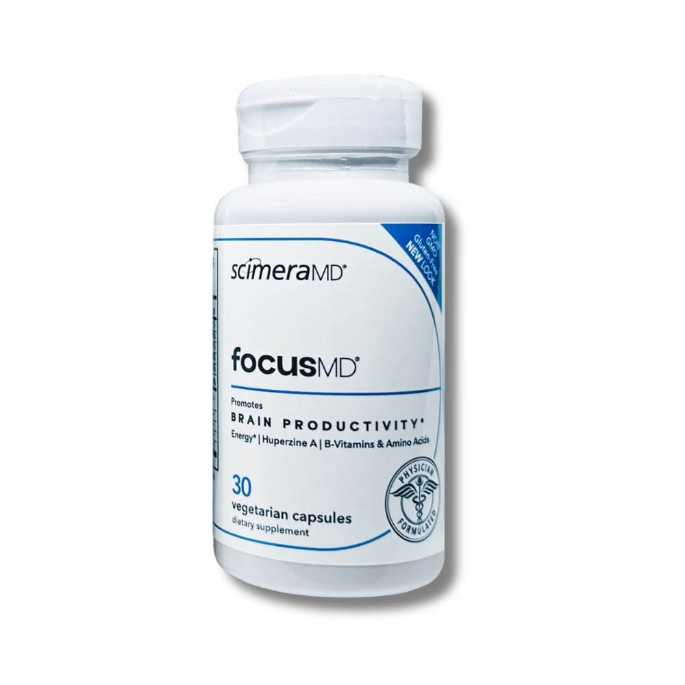 Scimera MD® Focus MD Brain Supplement with Nootropic Organic Coffeeberry, Huperzine A for Memory, Focus, and Energy, 30 CT