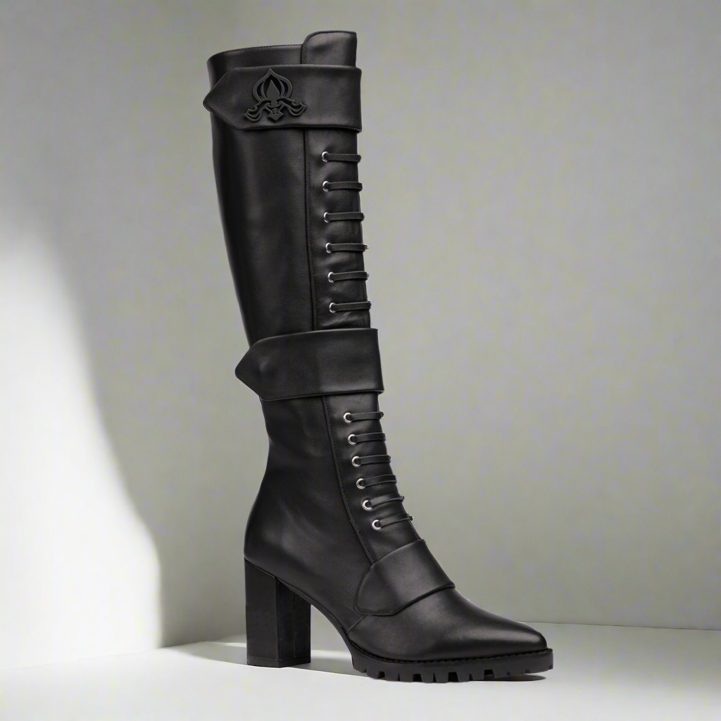 Michaela V Aspen Marta – Black Leather Boots