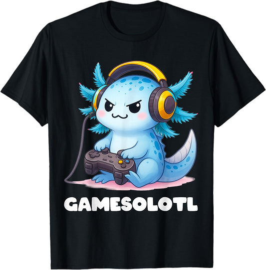 Anime Gamesolotl Axolotl Boys 10-12 Kid Gamer Gaming Clothes