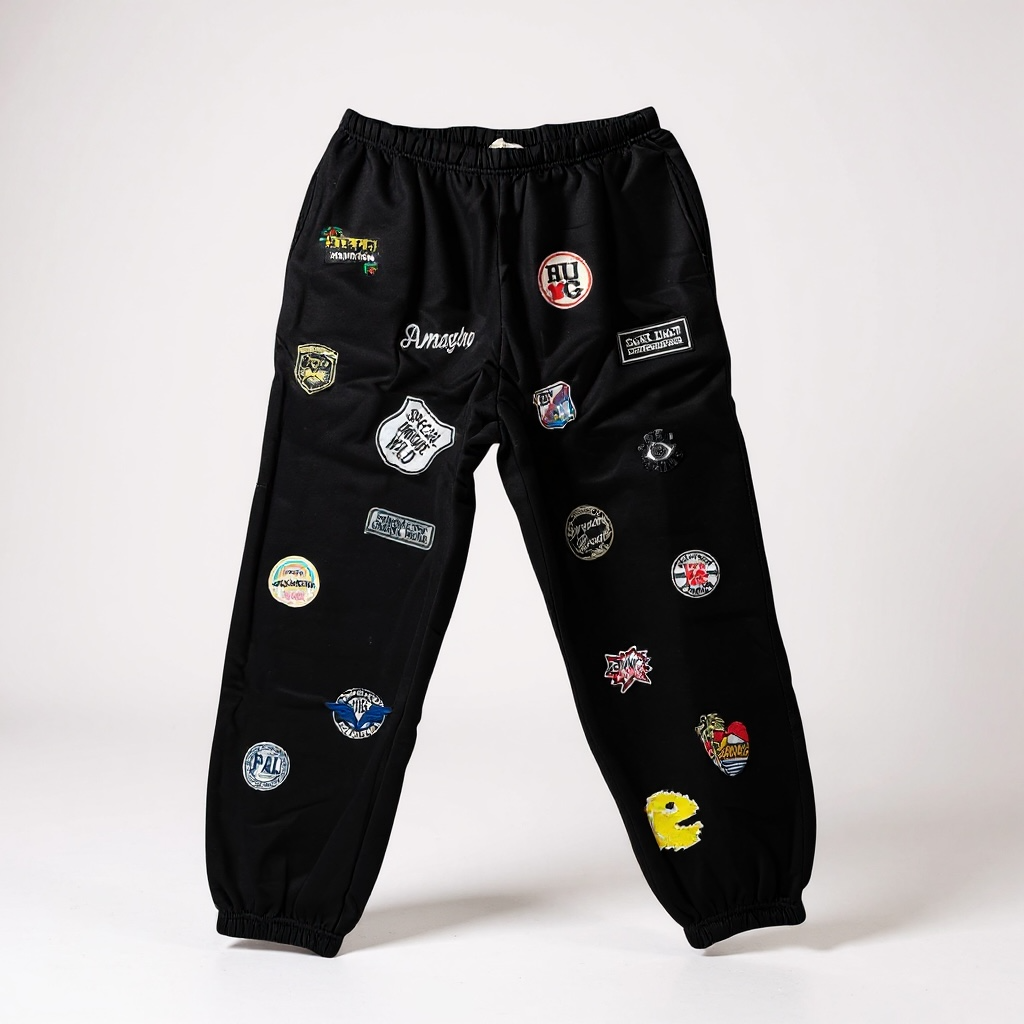 Los joggers de parches múltiples