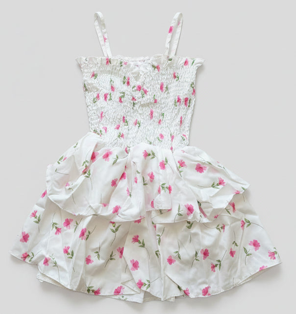 Tweenstyle by Stoopher - Ditzy Floral Print Tiered Dress