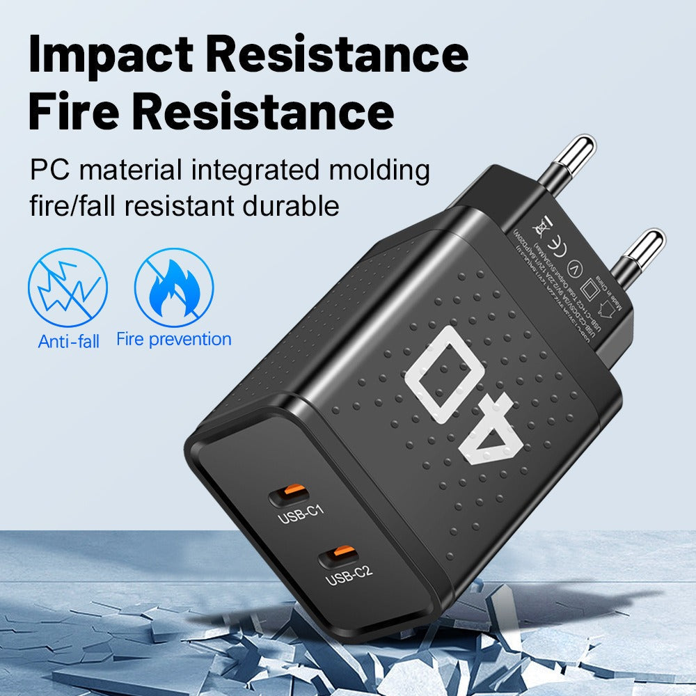 Charging Head Travel Charging Head Dual PD Fast Charging Phone Charger