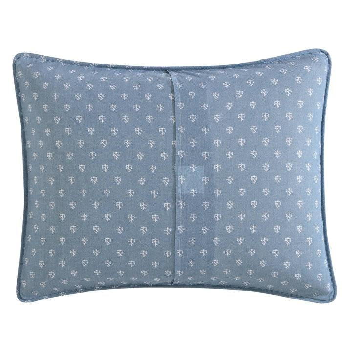 Juego de Funda de Sofá Cama de 4 Piezas con Rayas Náuticas Azules, Blancas y Grises, 100 % Algodón