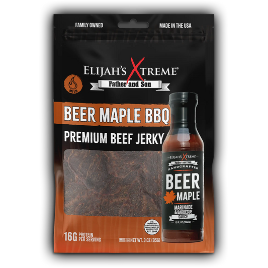 Carne Seca de Res con Cerveza, Arce y BBQ