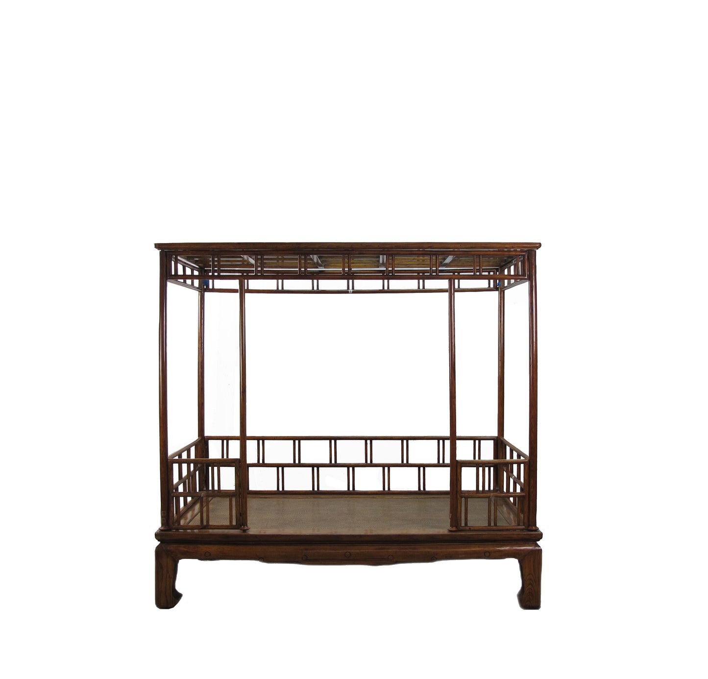 Cama con dosel china antigua