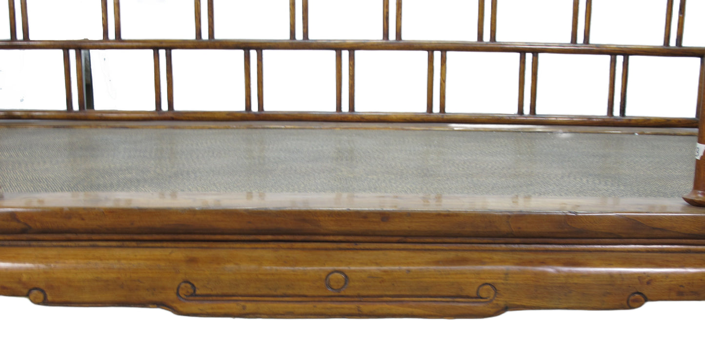 Cama con dosel china antigua