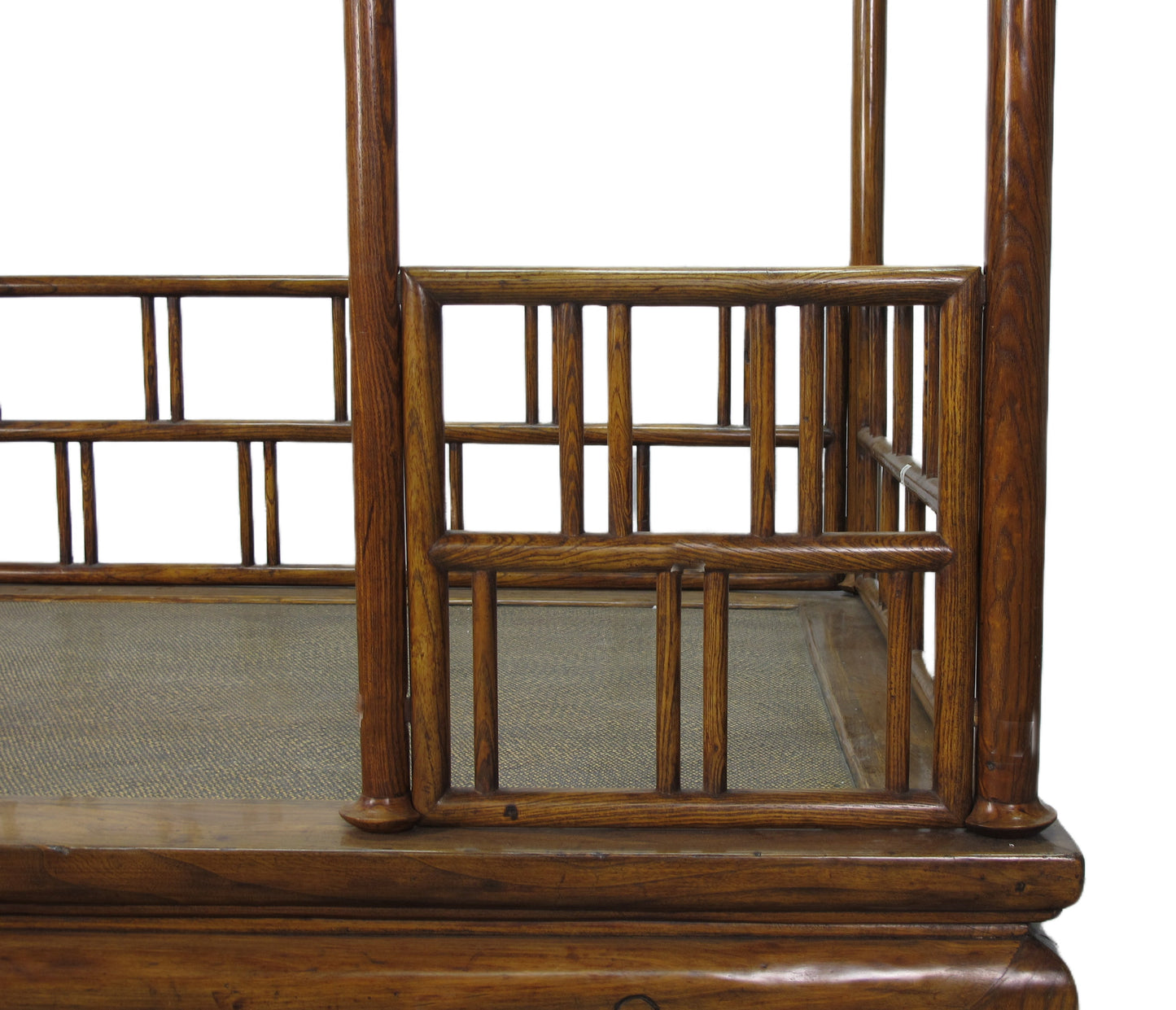 Cama con dosel china antigua