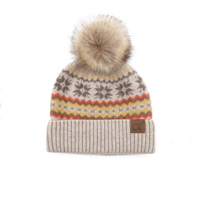 Gorro con pompón Fair Isle nórdico C.C®