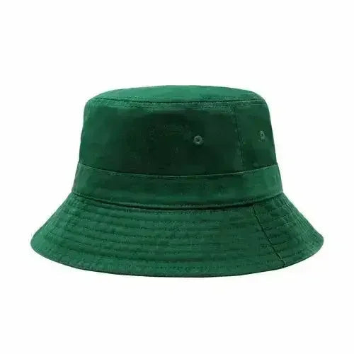 Canvas Bucket Hat - Washed Cotton Moldable Brim - UPF Sun Protection