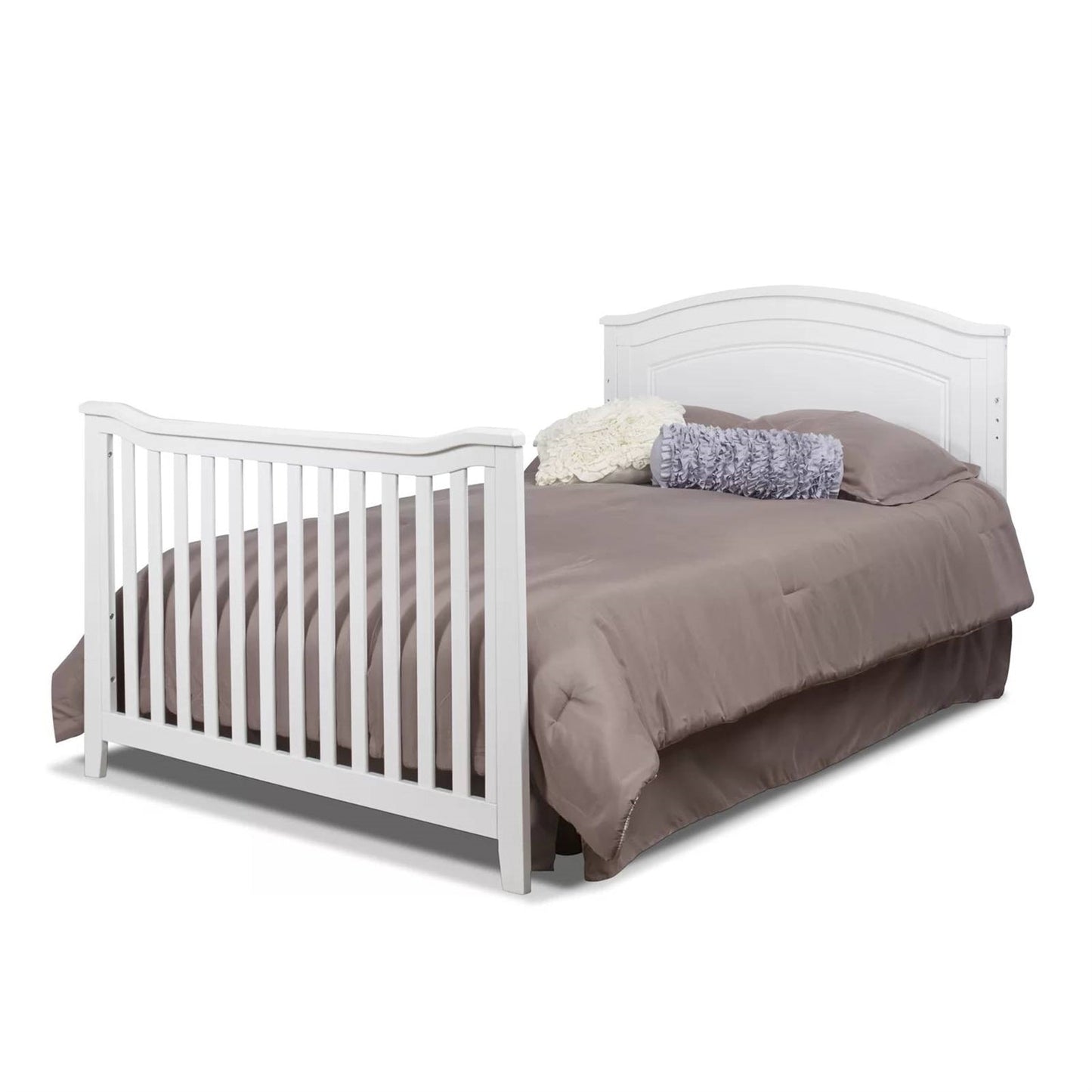 Cuna convertible de madera maciza SF Home en blanco - Cama infantil se vende por separado