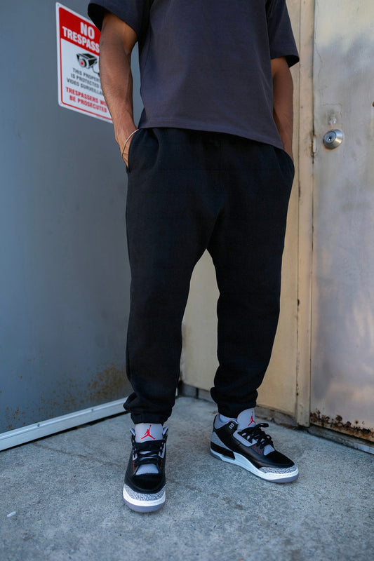 Pantalón Jogger Ancho de Felpa para Hombre