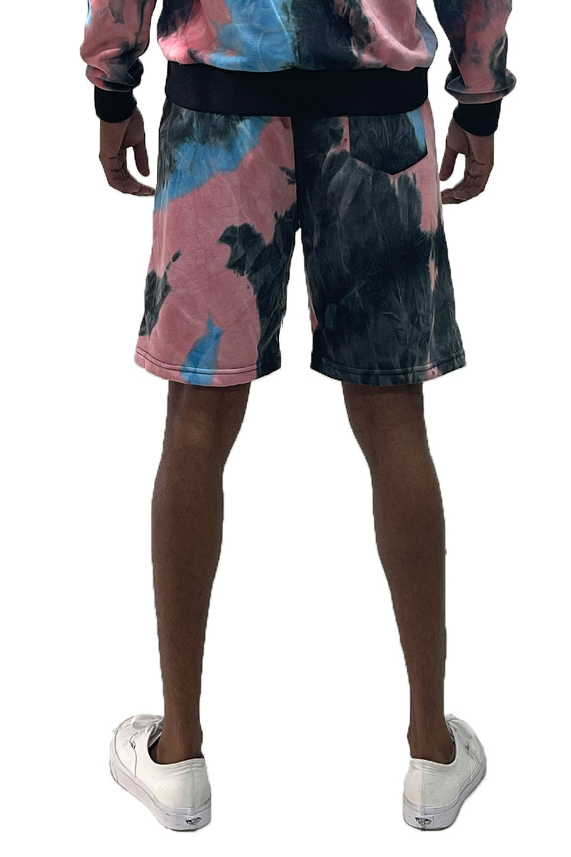 Black Band Tye Dye Shorts
