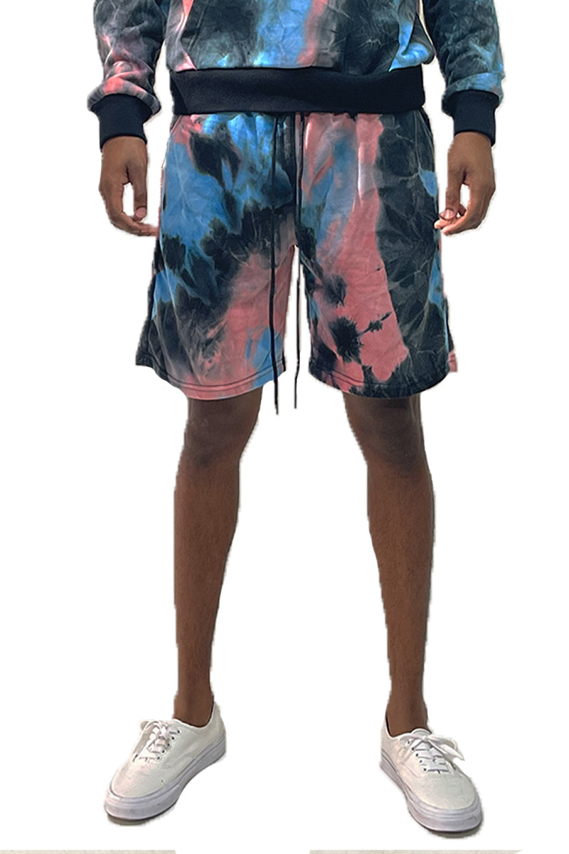 Black Band Tye Dye Shorts
