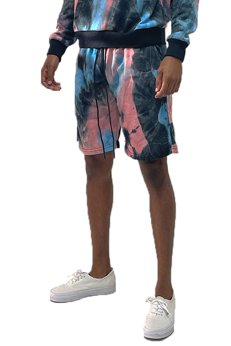 Black Band Tye Dye Shorts