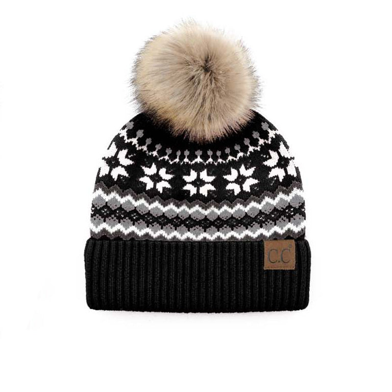 Gorro con pompón Fair Isle nórdico C.C®
