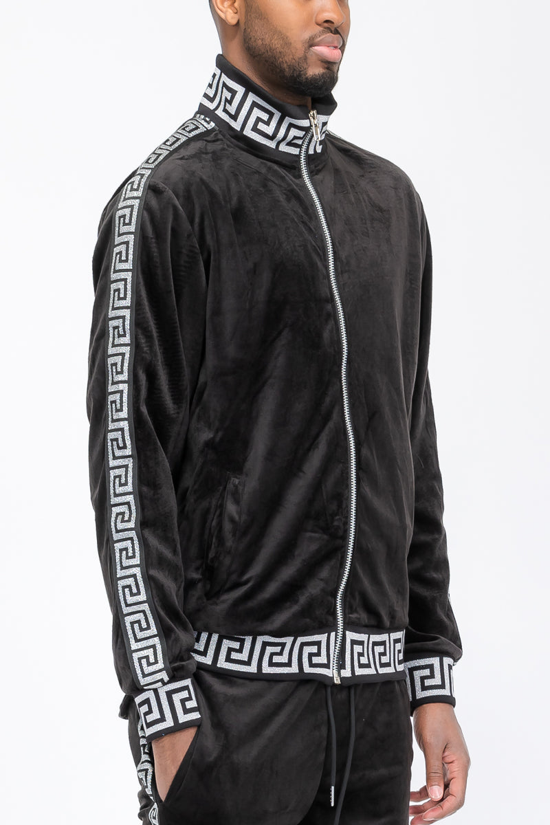 Status Velour Track Jacket