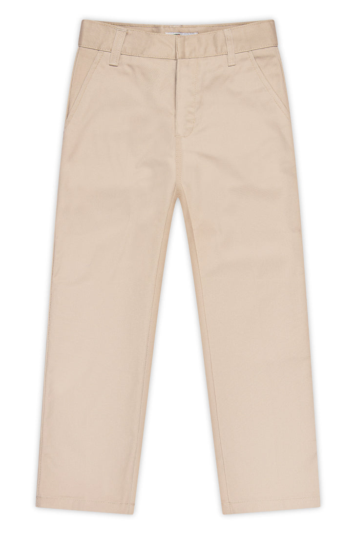 Boys Husky Flat Front Pants