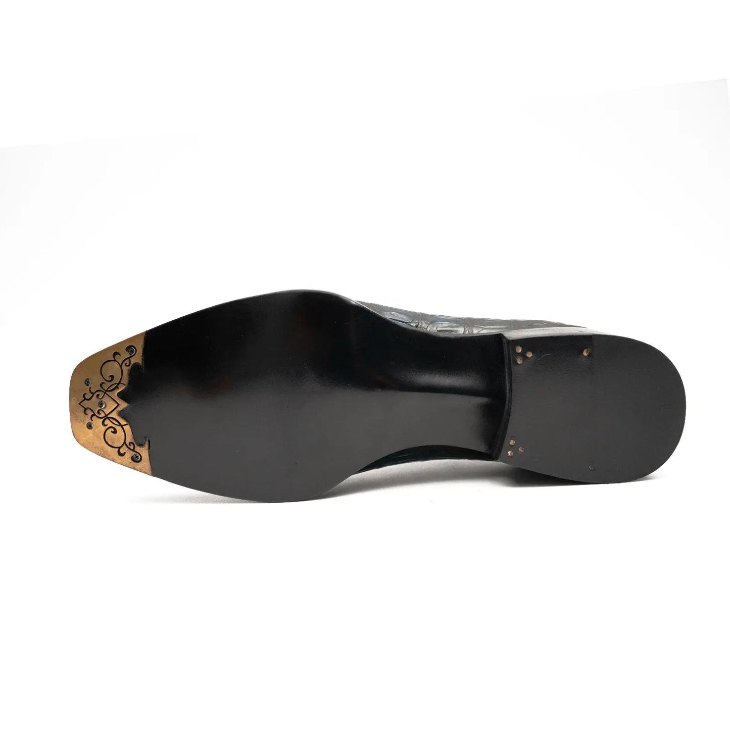 BLUE Crocodile Oxford Shoes Goodyear Norwegian 8015