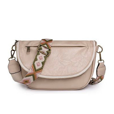 Bolso cruzado de cuero Callie Fold Over