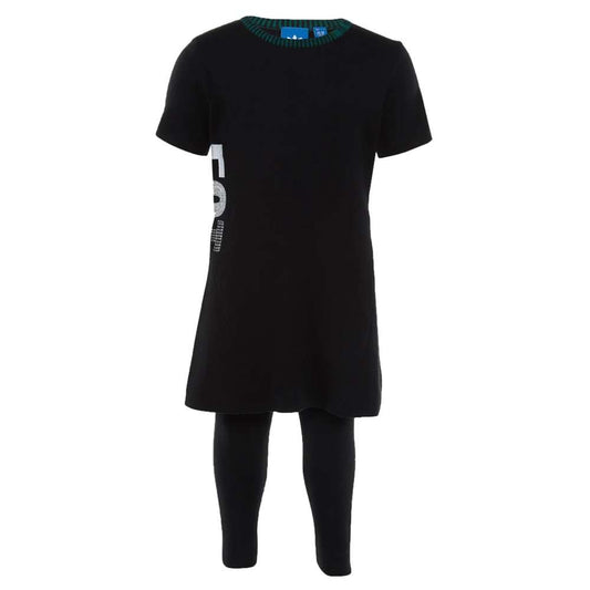 Conjunto de vestido y pantalón adidas Originals EQT para bebé