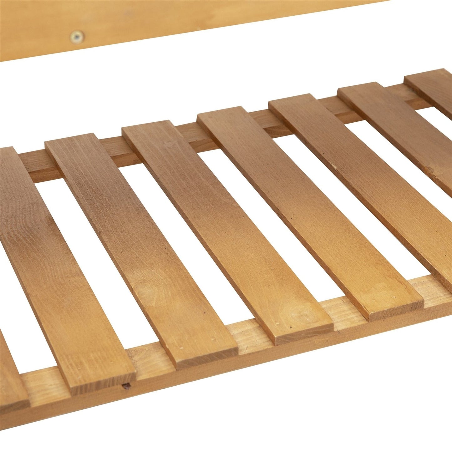 Jardinera elevada de madera de abeto macizo con celosía y ruedas