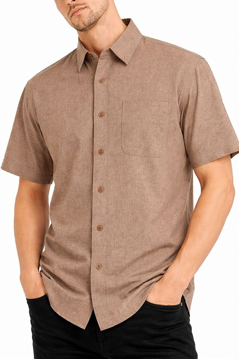 Melange Short Sleeve Shirt