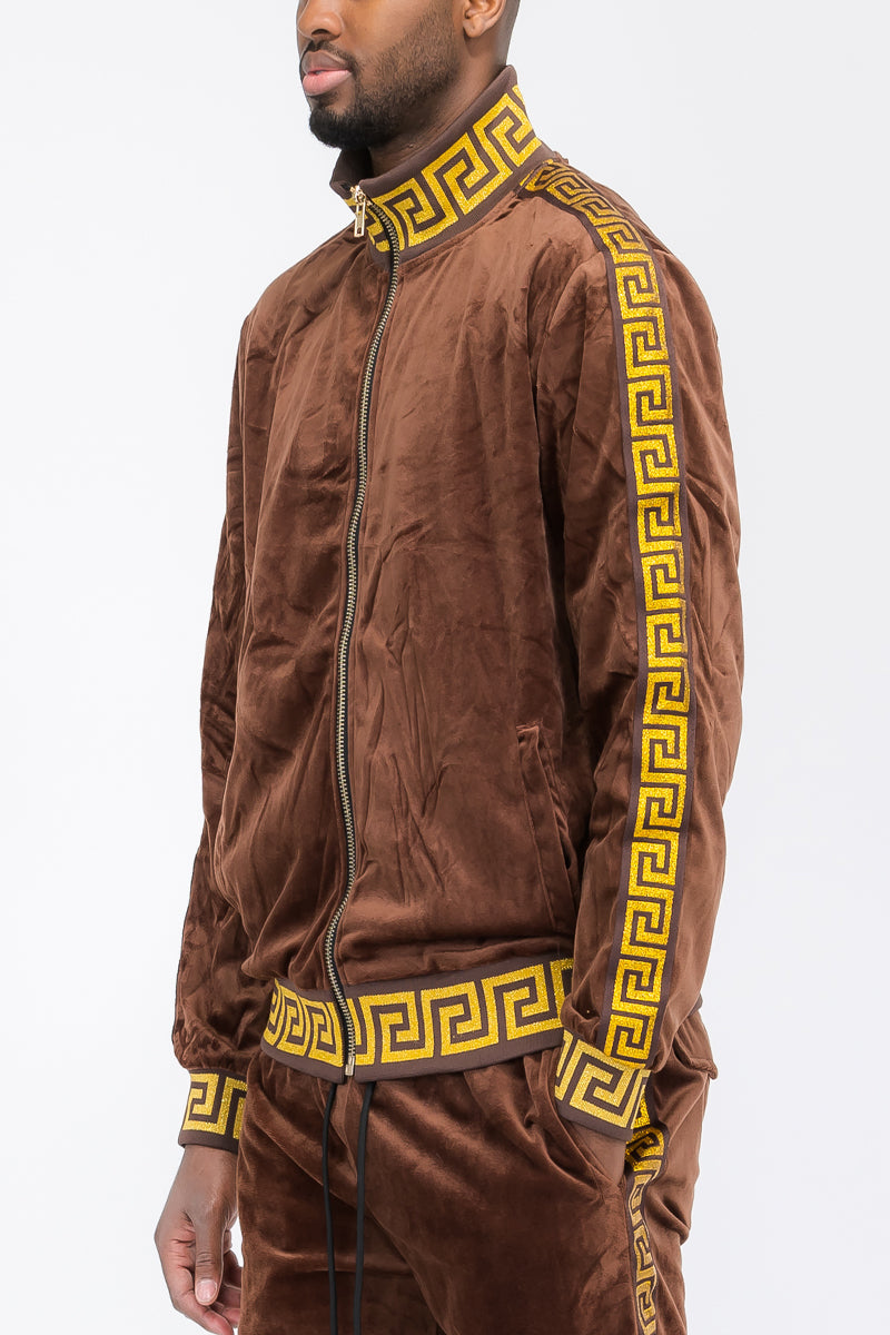 Status Velour Track Jacket