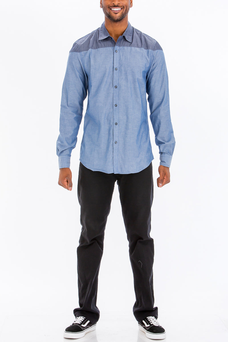Milo Two Tone Long Sleeve Shirt