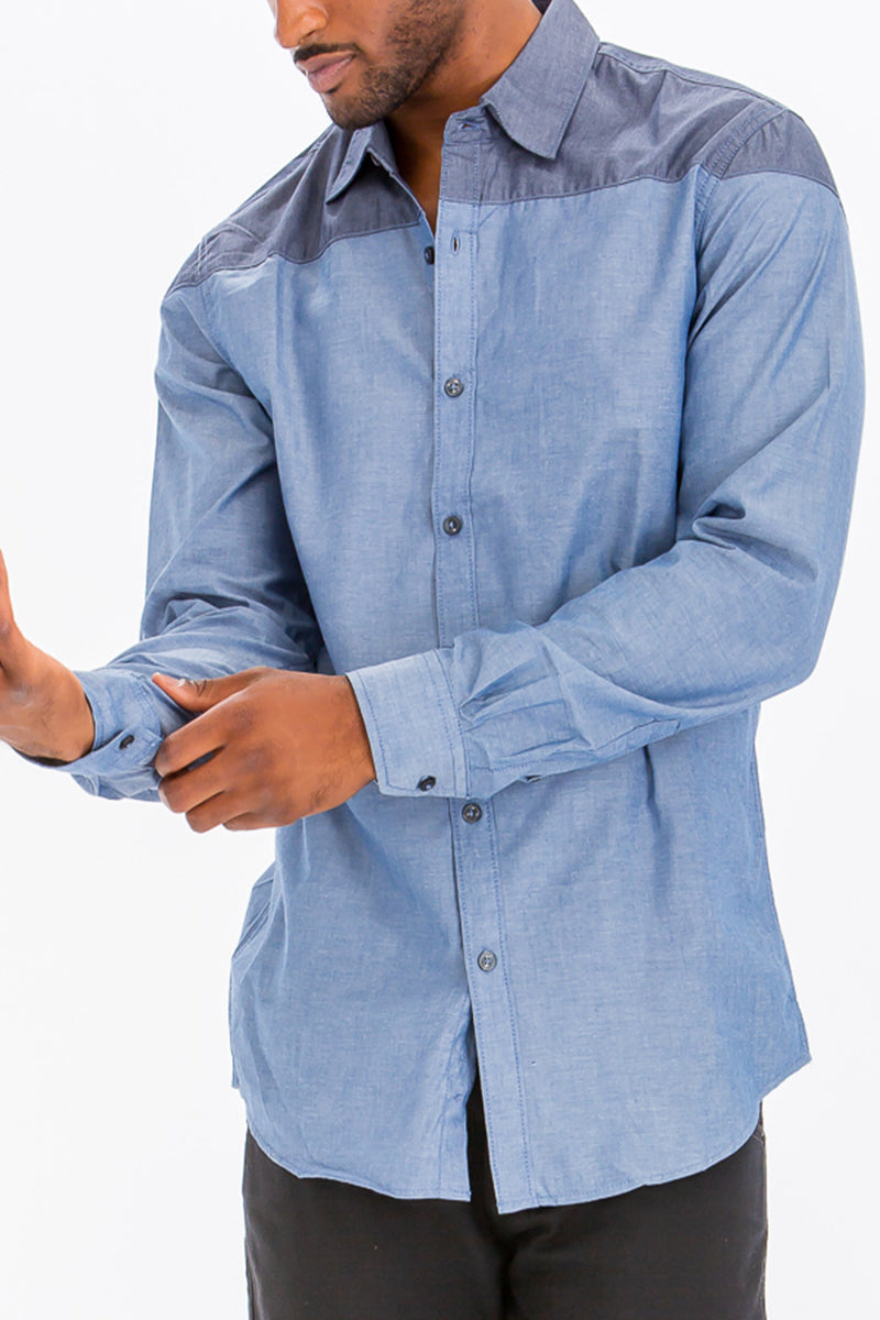 Milo Two Tone Long Sleeve Shirt