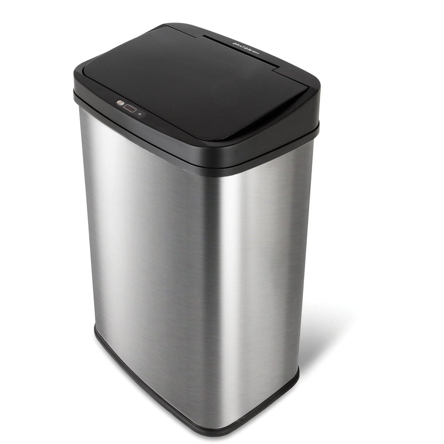 Bote de Basura Negro de Acero Inoxidable de 13 Galones para Cocina con Tapa de Sensor de Movimiento
