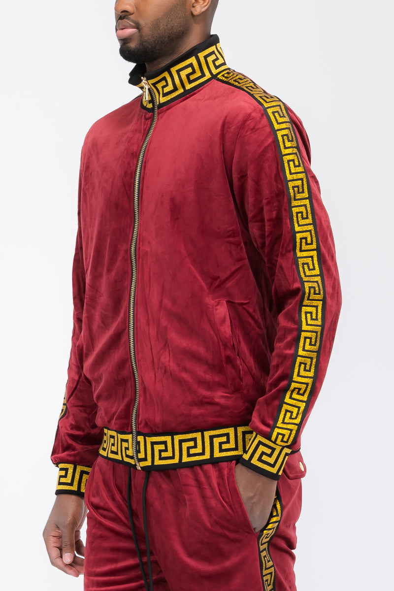Status Velour Track Jacket